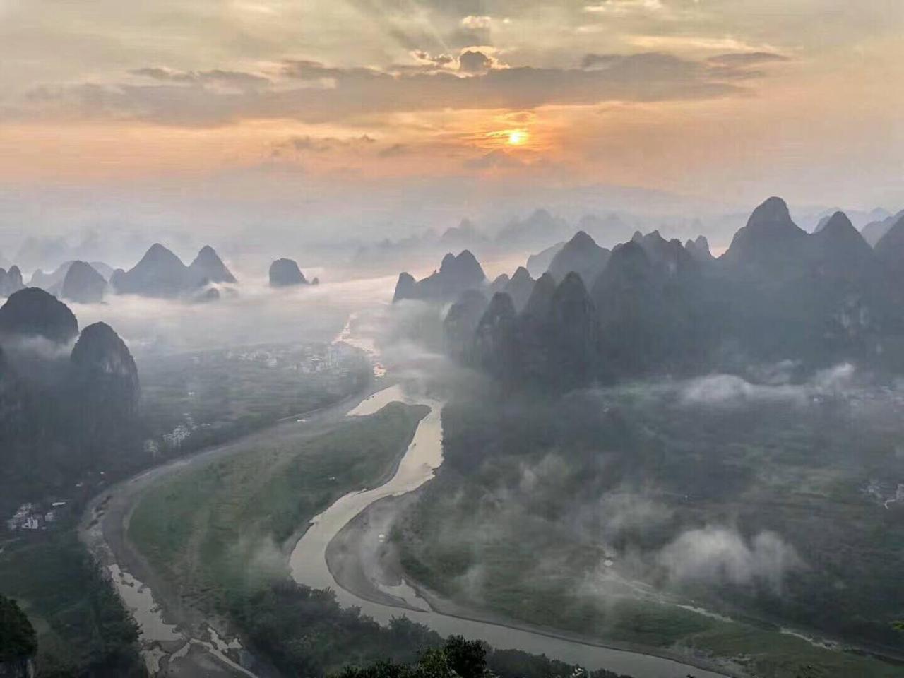 Nirvana Organic Farm Inn Yangshuo Bagian luar foto
